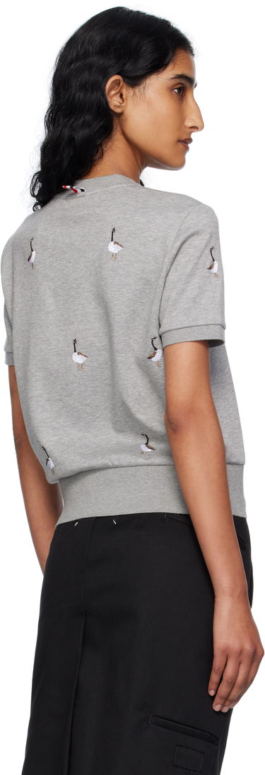 Tričko Thom Browne Thom Browne Cotton Milano Geese T-shirt Šedá | FJS216E-J0055, 2