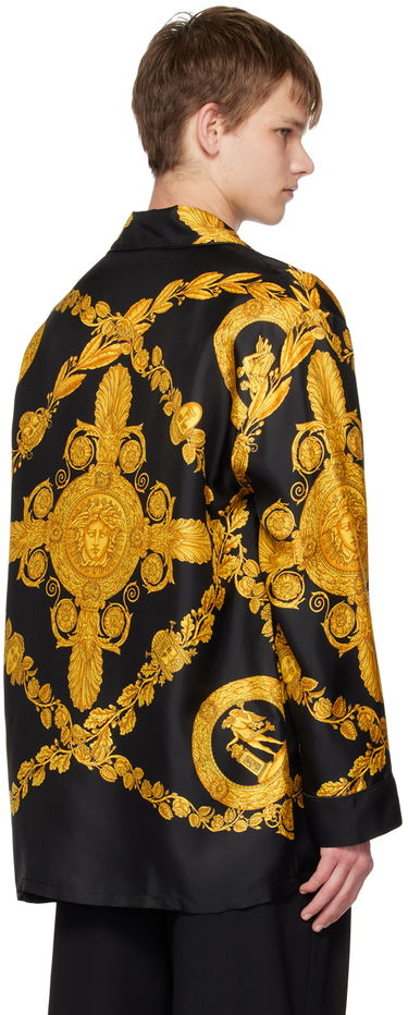 Košeľa Versace Baroque Print Pyjama Shirt Čierna | 1005376 1A06980, 2