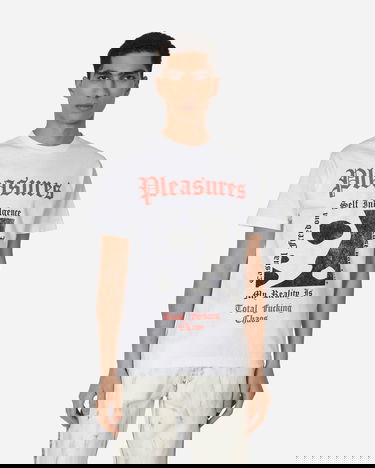 Tričko Pleasures Reality T-Shirt Biela | P22W062 WHITE, 3