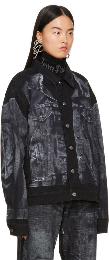 Bunda Jean Paul Gaultier Jean Paul Gaultier Trompe L'œil Denim Jacket Čierna | 23/15-U-VE026ILP-D009-00, 1