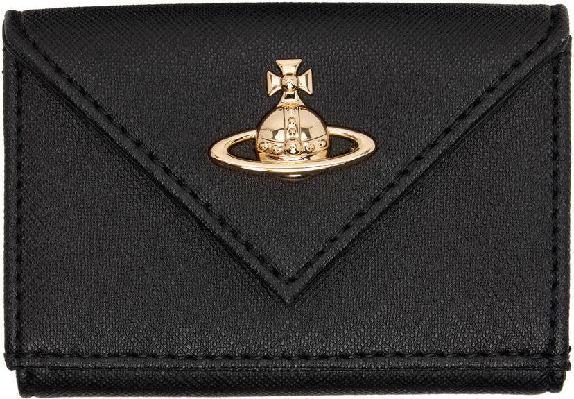 Peňaženka Vivienne Westwood Vivienne Westwood Saffiano Envelope Orb Billfold Wallet Čierna | 5115002EW-S0021-