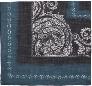 Šál Acne Studios Printed Scarf Navy | CA0266-, 1