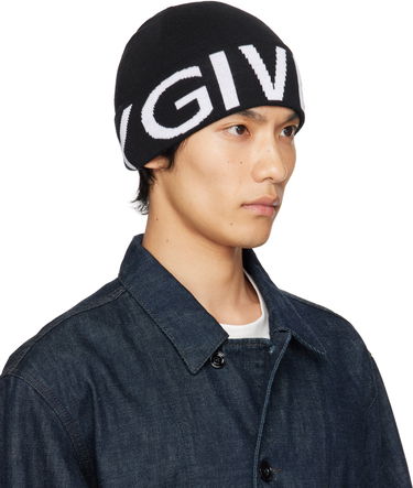 Kulicha Givenchy Givenchy Jacquard Beanie Čierna | 710003973001-U7925, 1