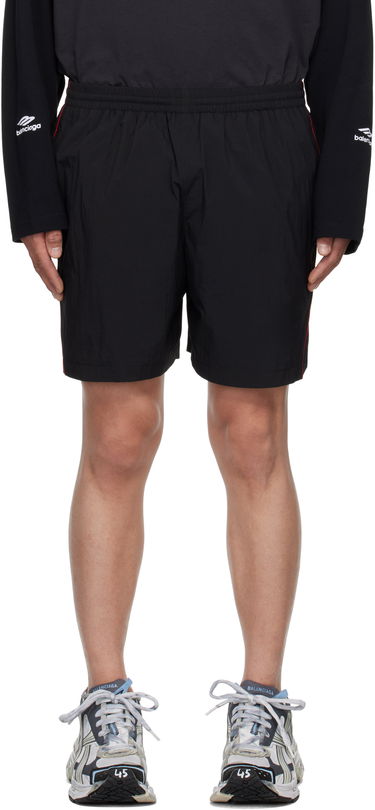 Šortky Balenciaga Balenciaga Washed Tracksuit Shorts Čierna | 814568TRO32, 0