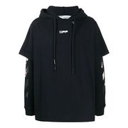 Off-White Caravaggio Arrows Print Double-Layer Hoodie