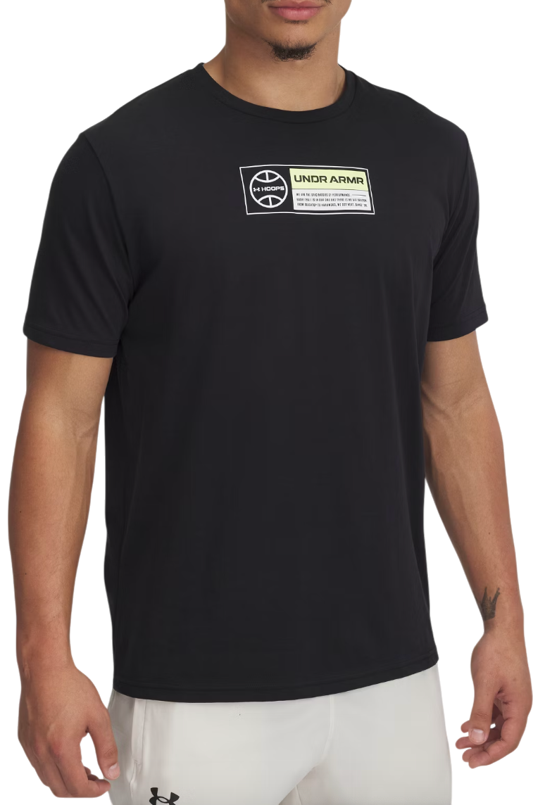 Tričko Under Armour Hoops 60/40s Short Sleeve T-Shirt Čierna | 1390187-001, 0