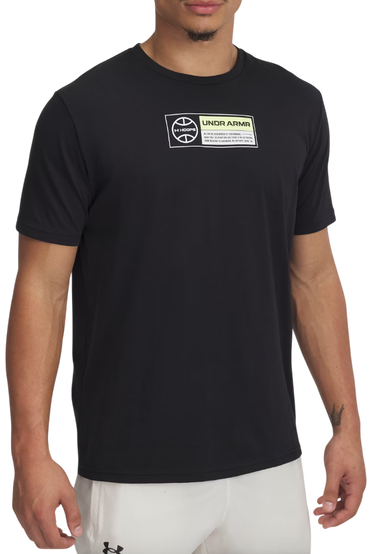 Tričko Under Armour Hoops 60/40s Short Sleeve T-Shirt Čierna | 1390187-001, 0