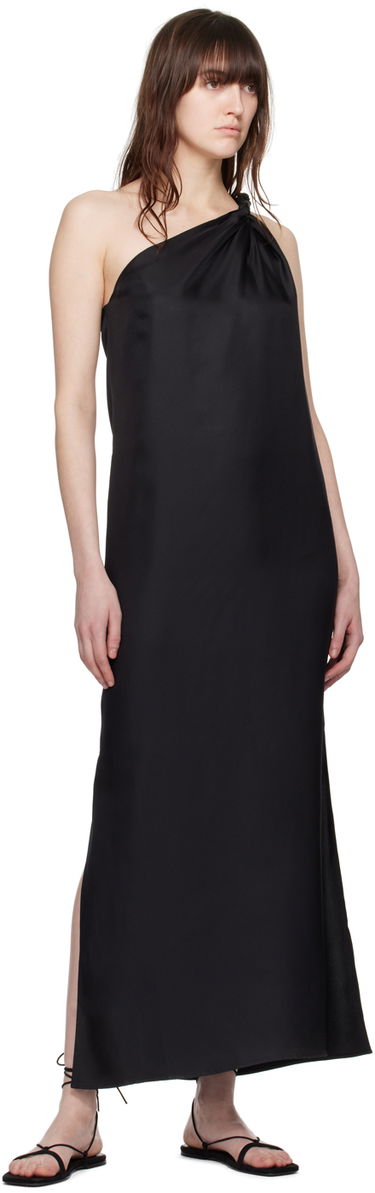 Šaty Loulou de Saison Loulou de Saison Adela One-Shoulder Maxi Dress Čierna | ADELA, 3