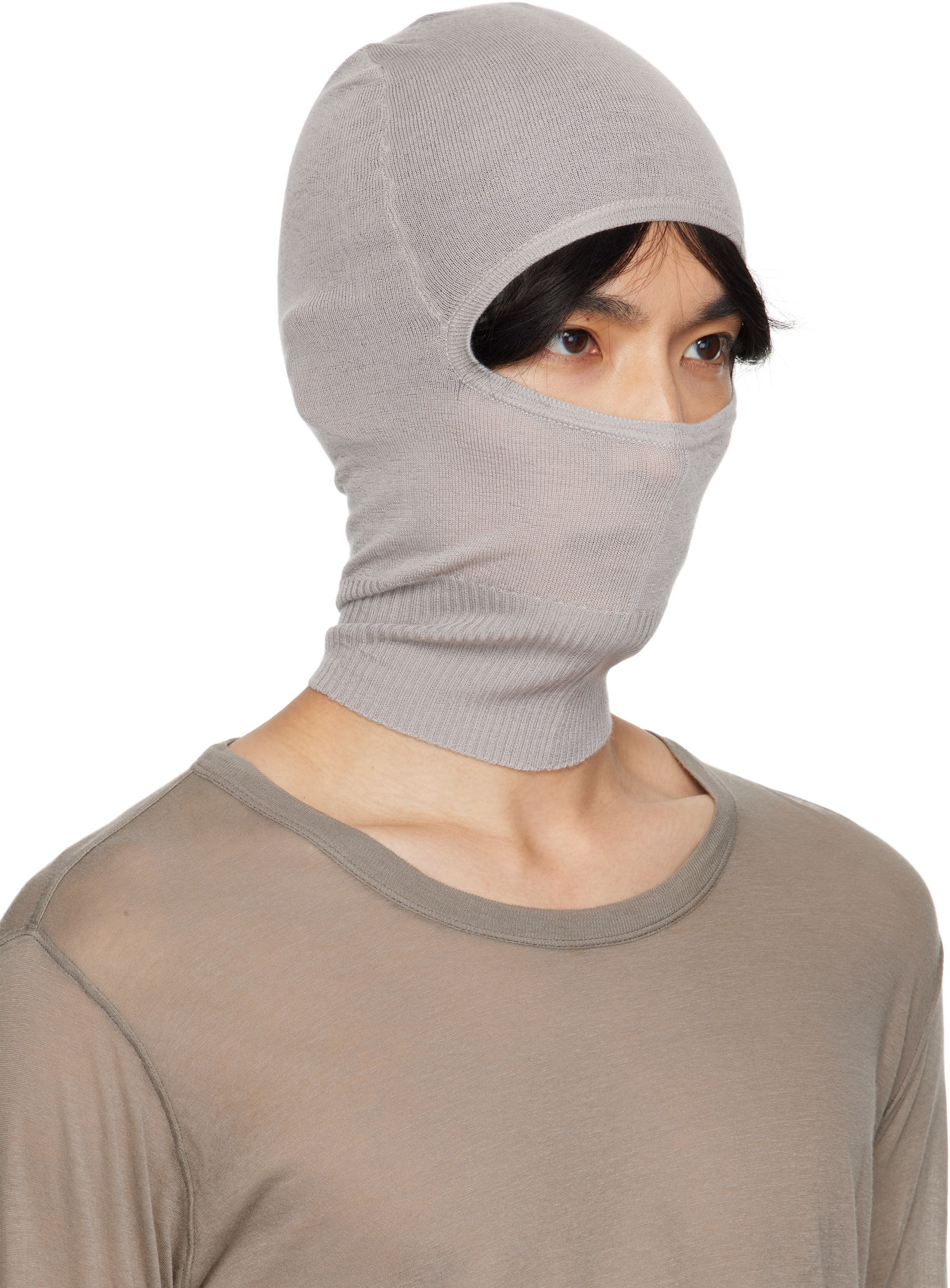 Klobúk Rick Owens Rick Owens Concordians Skull Balaclava Šedá | RU02E1478 WS, 1