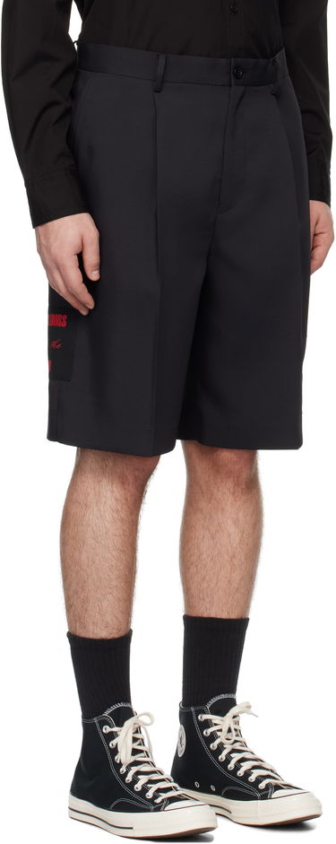 Šortky UNDERCOVER Undercover Appliqué Shorts Čierna | UP1E4508, 1