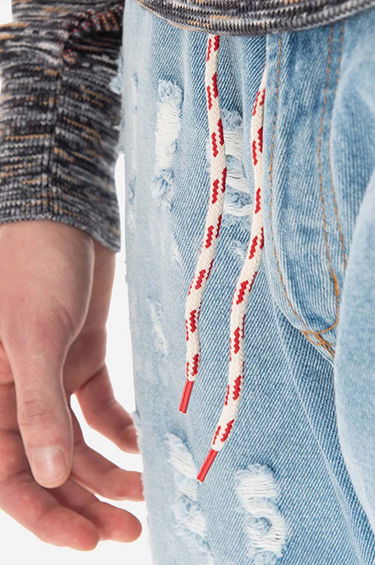 Džínsy Aries Aries Destroyed Batten Jeans Modrá | AR31300, 4