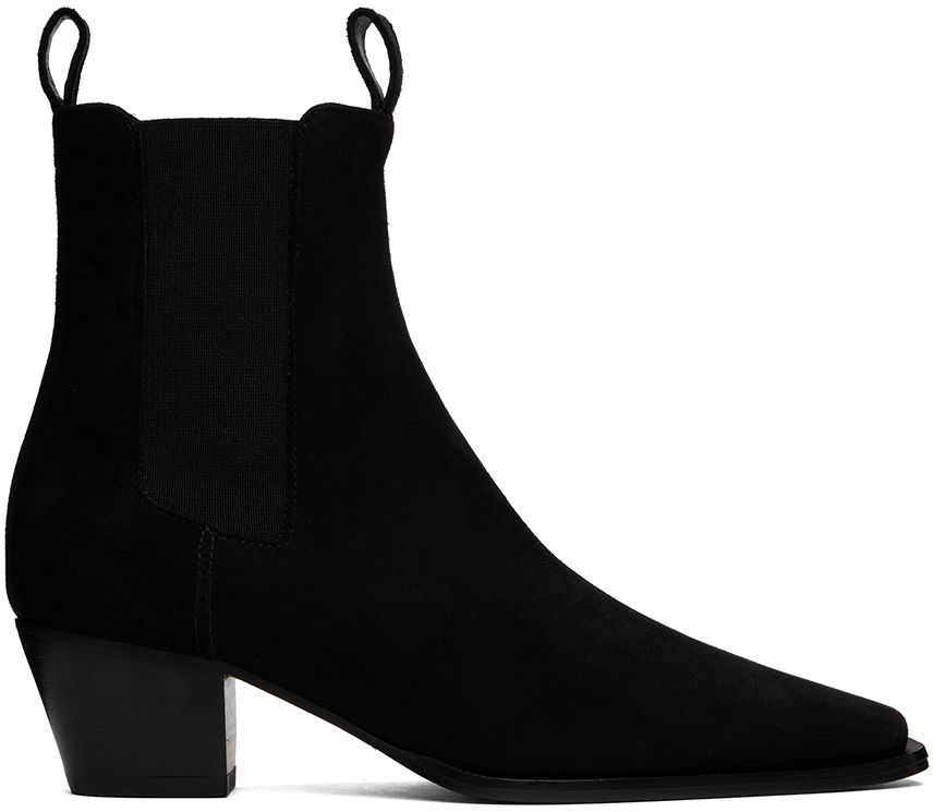Tenisky a topánky TOTEME The City Suede Chelsea Boots Čierna | 234-WLGSE074-LE0012, 0