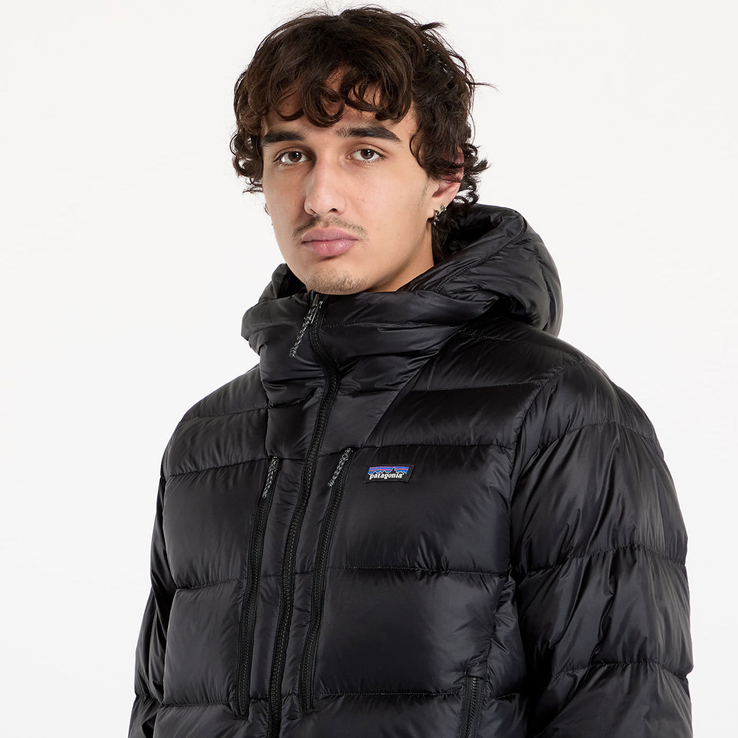 Prešívaná bunda Patagonia Men's Fitz Roy Down Hoody Čierna | 85500 BLK, 1