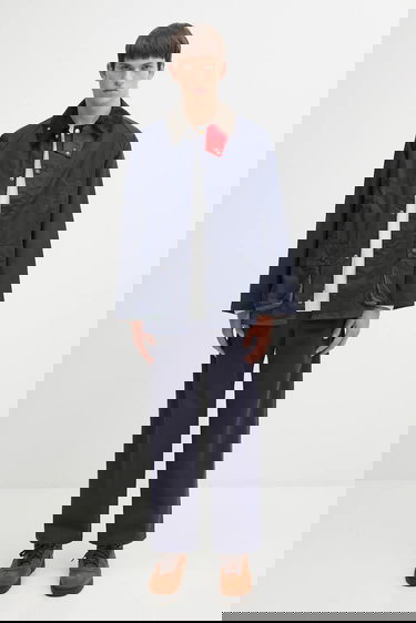 Bunda Barbour Barbour x Paul Smith OS Bedale Wax Transitional Jacket with Corduroy Collar Navy | MWX2515NY94, 7