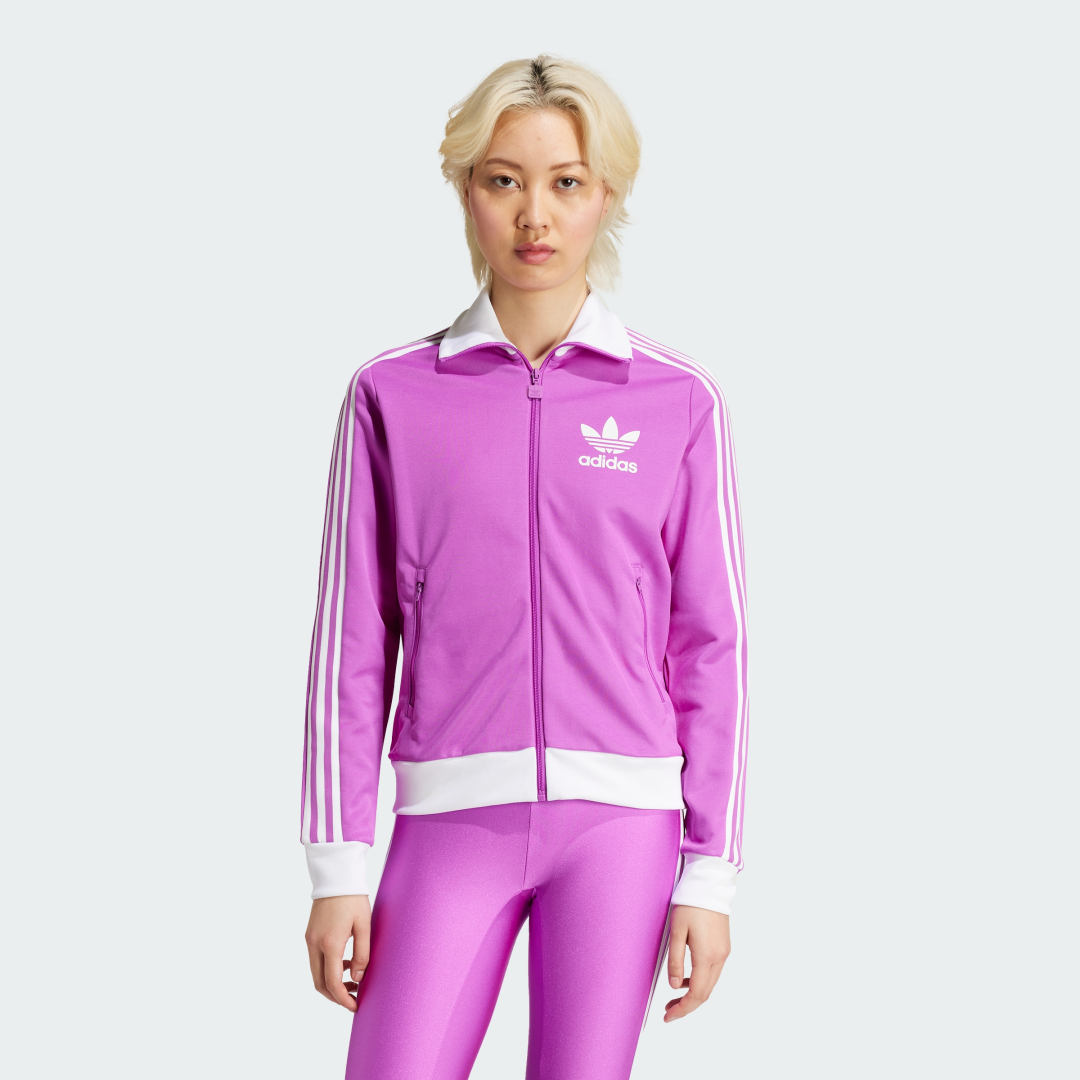 Mikina adidas Performance Beckenbauer Jacket Fialová | IY2220, 0