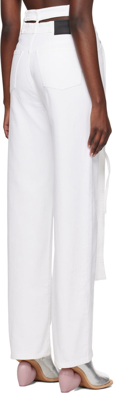 Džínsy Ottolinger Ottolinger Exclusive Wrap Jeans Biela | 1700201, 2