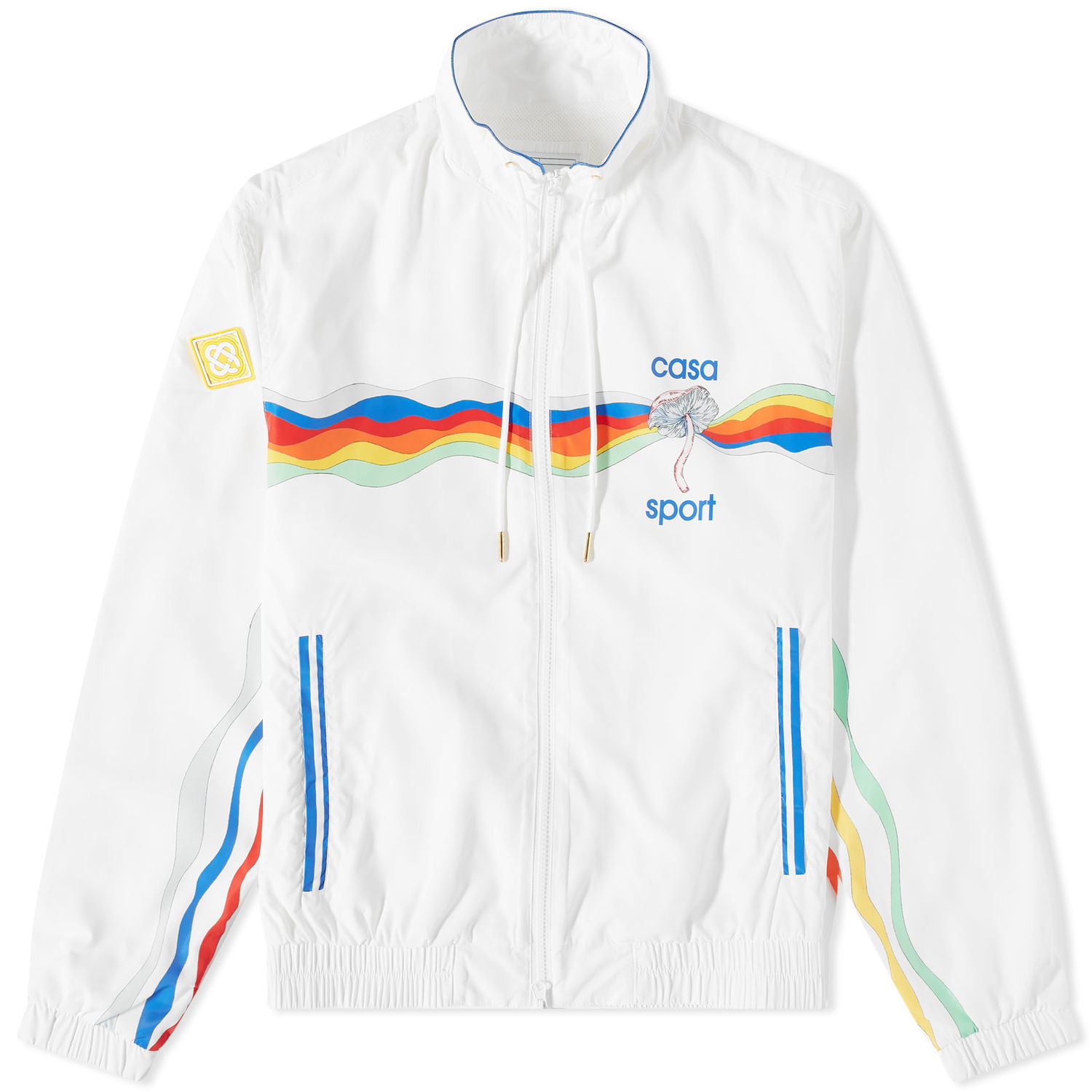 Bunda Casablanca Mind Vibrations Track Jacket Biela | MS23-JK-033-02, 0