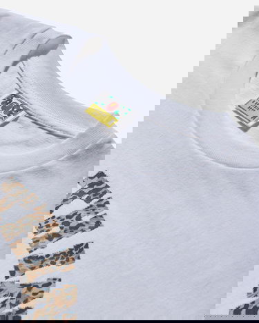 Tričko BAPE Wild Leopard Pattern College T-Shirt Biela | 1L80110039 WHXBG, 4