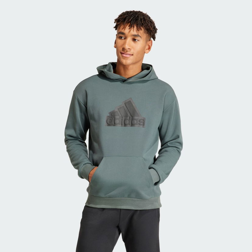 Mikina adidas Performance Future Icons Badge of Sport Hoodie Zelené | IN3324