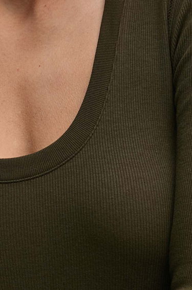 Tričko Polo by Ralph Lauren Long Sleeve Scoop Neck Top Zelené | 211941204, 4