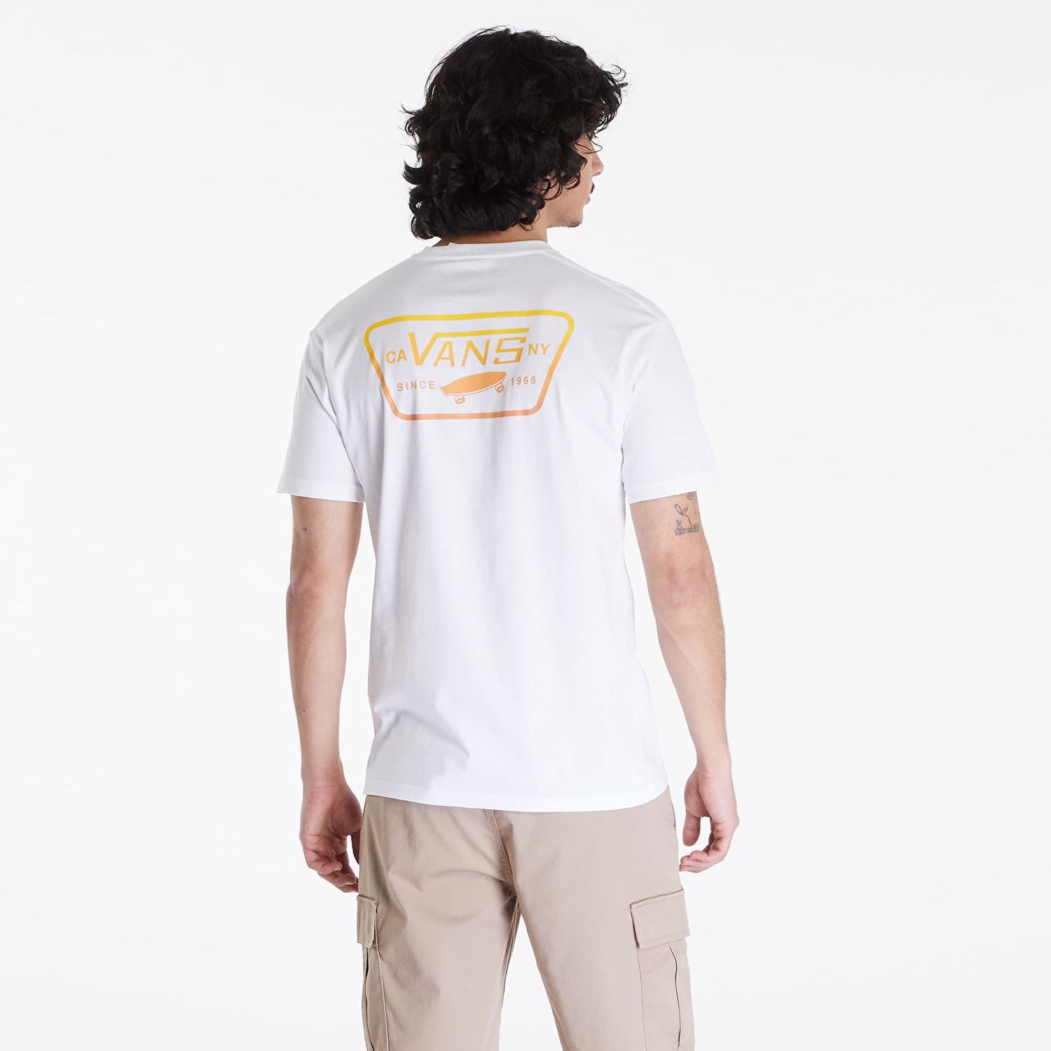 Tričko Vans Men's T-Shirt Full Patch Back SS Tee White Biela | VN0000F8D1D1, 1