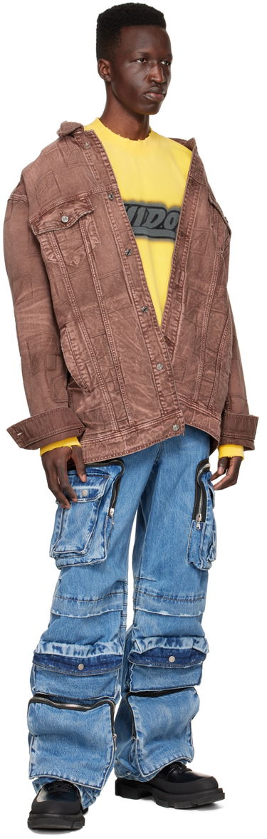 Bunda We11done We11done Denim Trucker Jacket Hnedá | WD-DJ1-22-366-U-BR, 3