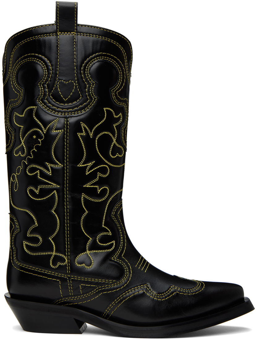 Tenisky a topánky GANNI GANNI Western Boots Čierna | S2169