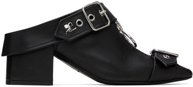 Tenisky a topánky Courrèges Leather Mules With Buckle Čierna | 124SCS096CV0027, 0