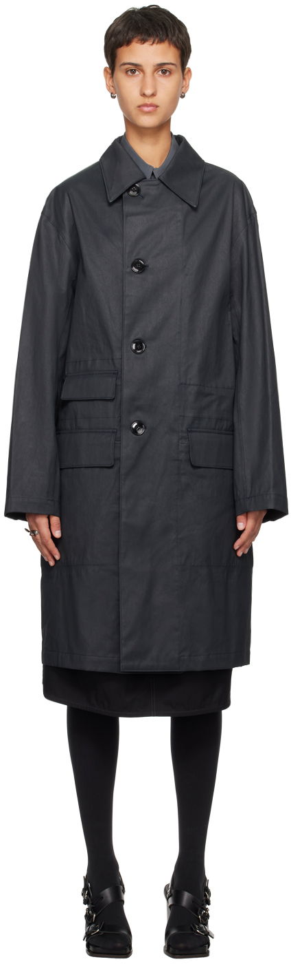 Kabáty LEMAIRE Lemaire Car Coat Čierna | CO1017 LF1133, 0