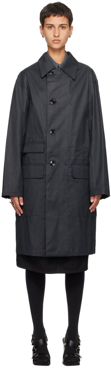 Kabáty LEMAIRE Lemaire Car Coat Čierna | CO1017 LF1133, 0