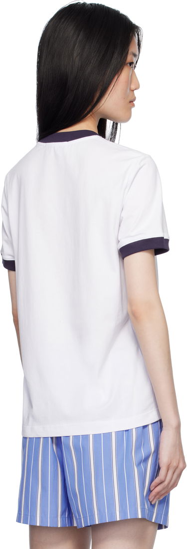 Tričko MSGM White Graphic Print T-Shirt Biela | 3841MDM152 257002, 2