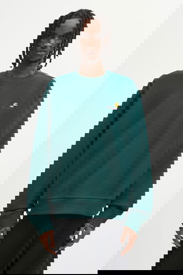 Mikina Carhartt WIP American Script Embroidered Crewneck Sweatshirt Zelené | I025475.05AXX, 0