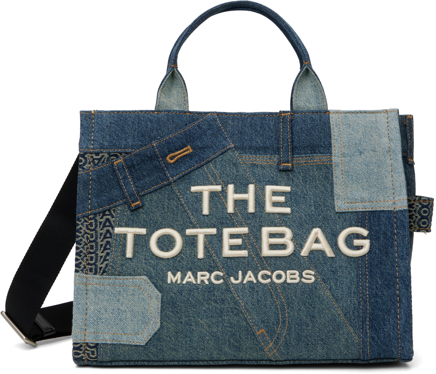 Tote bag Marc Jacobs Marc Jacobs 'The Deconstructed Denim' Medium Tote Bag Modrá | 2S5HTT031H03, 0