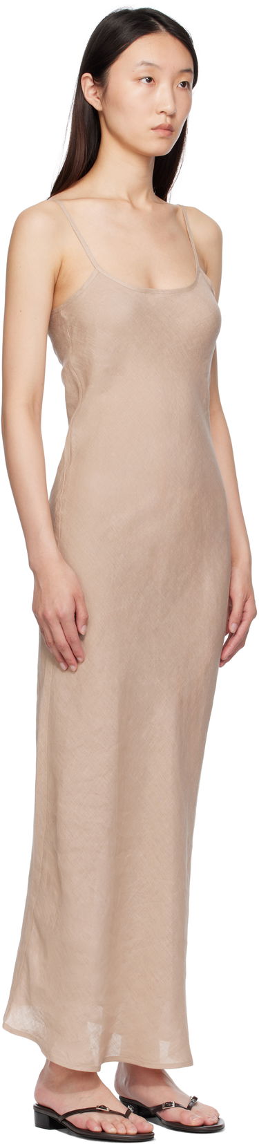 Šaty Baserange Baserange Dydine Maxi Slip Dress Béžová | DRDY-LI-SU25, 1