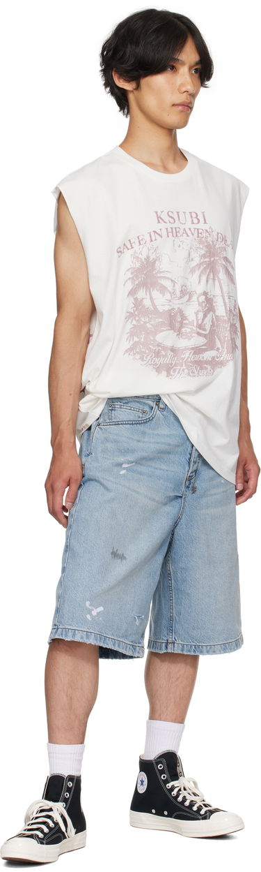 Tielko Ksubi Ksubi Paradiso Cut Off Tank Top Biela | MPF25TA002, 3