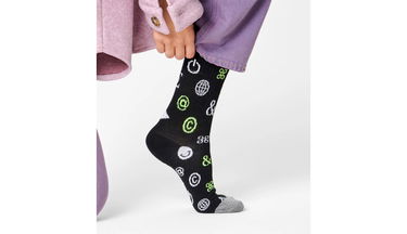 Ponožky Happy Socks Ctrl Alt Del 3/4 Crew Čierna | ATCAD14-9300, 2