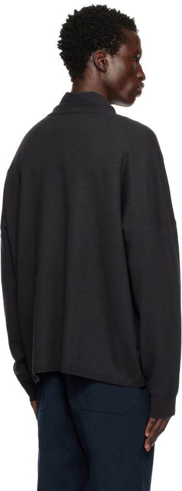 Sveter Studio Nicholson Studio Nicholson Scafell Knit Sweater Čierna | SCAFELL SNM - 1294, 2