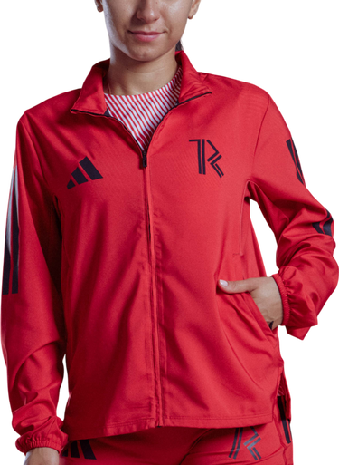 Vetrovka adidas Originals Adizero TRC x Top4Running Jacket Červená | it4450-trc, 0