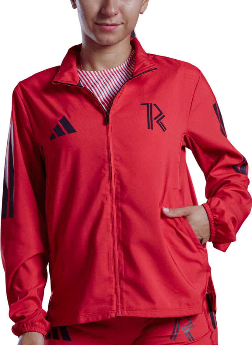Vetrovka adidas Originals Adizero TRC x Top4Running Jacket Červená | it4450-trc
