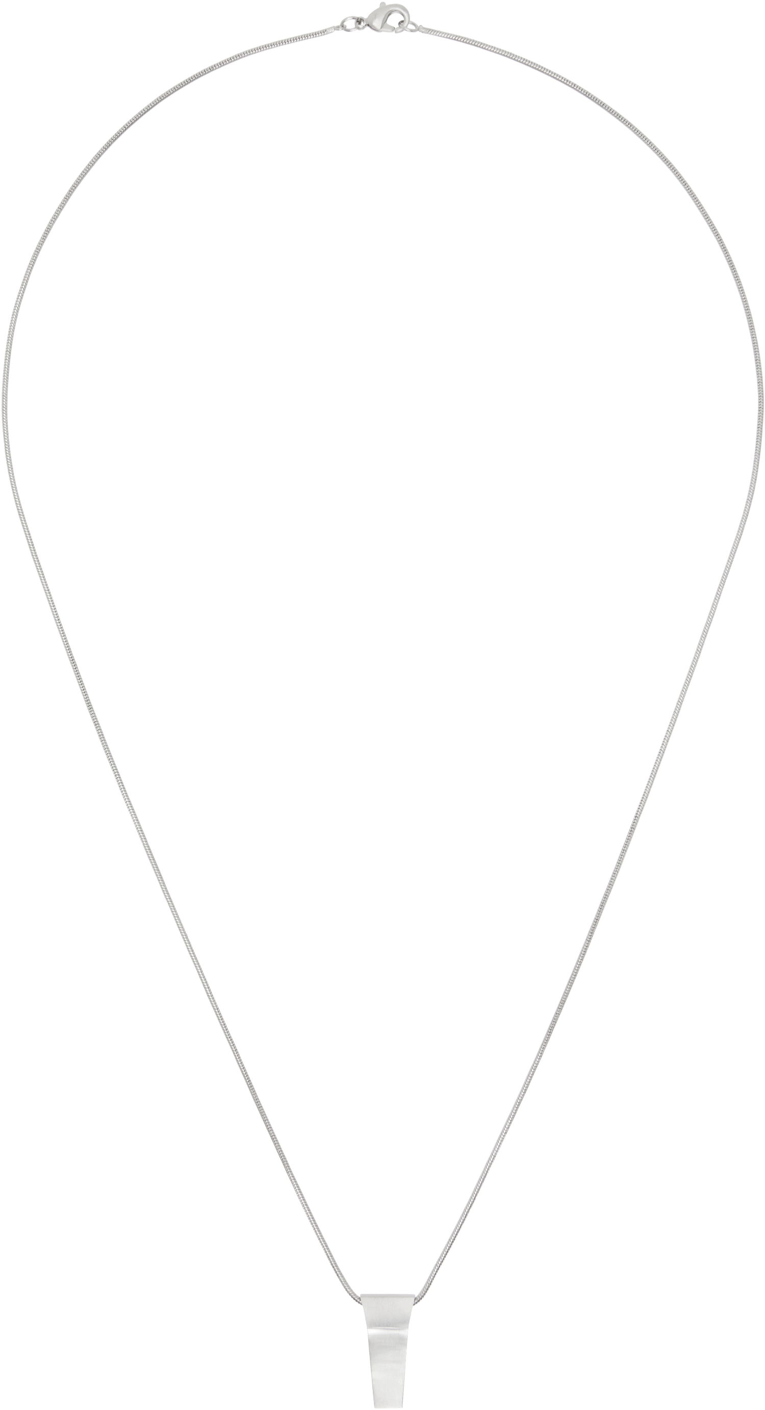 Náhrdelník Rick Owens Silver Porterville Mini Trunk Charm Necklace Metalická | RJ0000099 MMT, 1