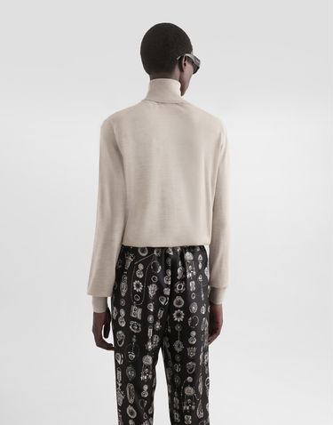 Sveter Dolce & Gabbana Cashmere Turtleneck Pullover 56 Béžová | GXW05TJBW05M0802, 2