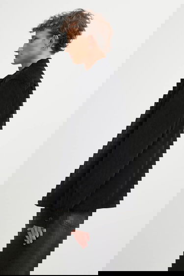 Košeľa Fred Perry Corduroy Shirt Regular Classic Collar Čierna | M1717, 1