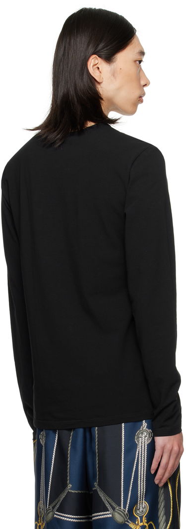 Tričko Versace Medusa Long Sleeve T-Shirt Čierna | AUU01007_1A10011, 2