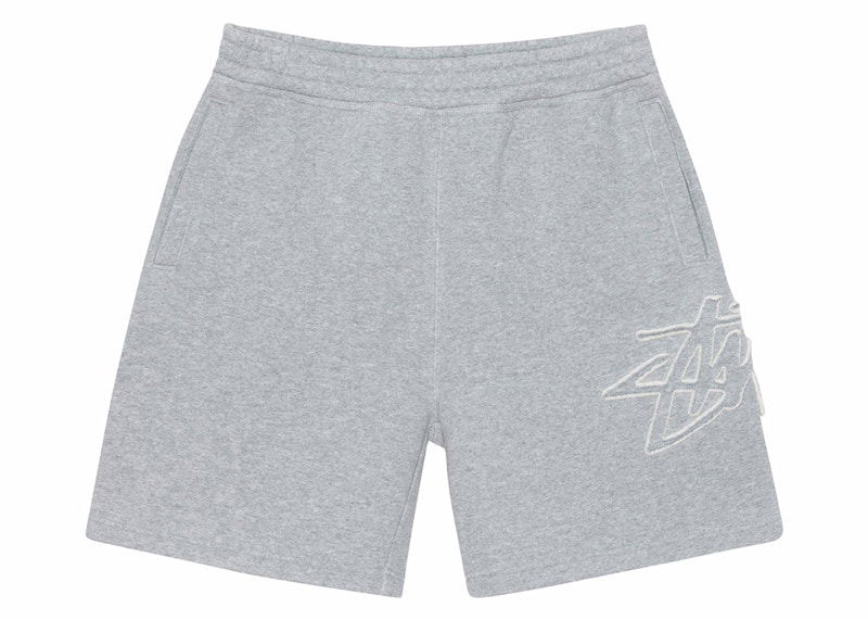 Šortky Stüssy Stussy Tonal Applique Fleece Shorts Šedá | 112311