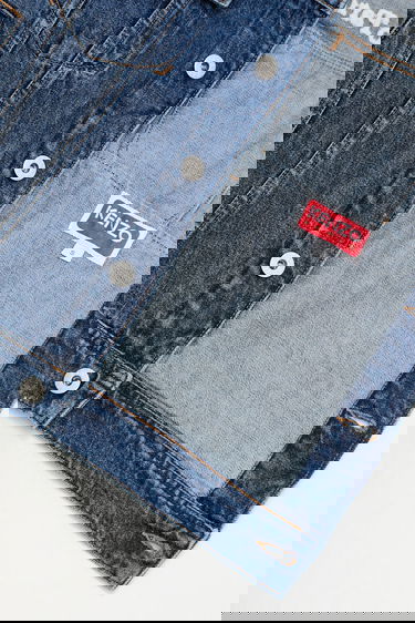 Bunda KENZO Kenzo Denim Jacket Modrá | FF52DV2486B3.DS, 4