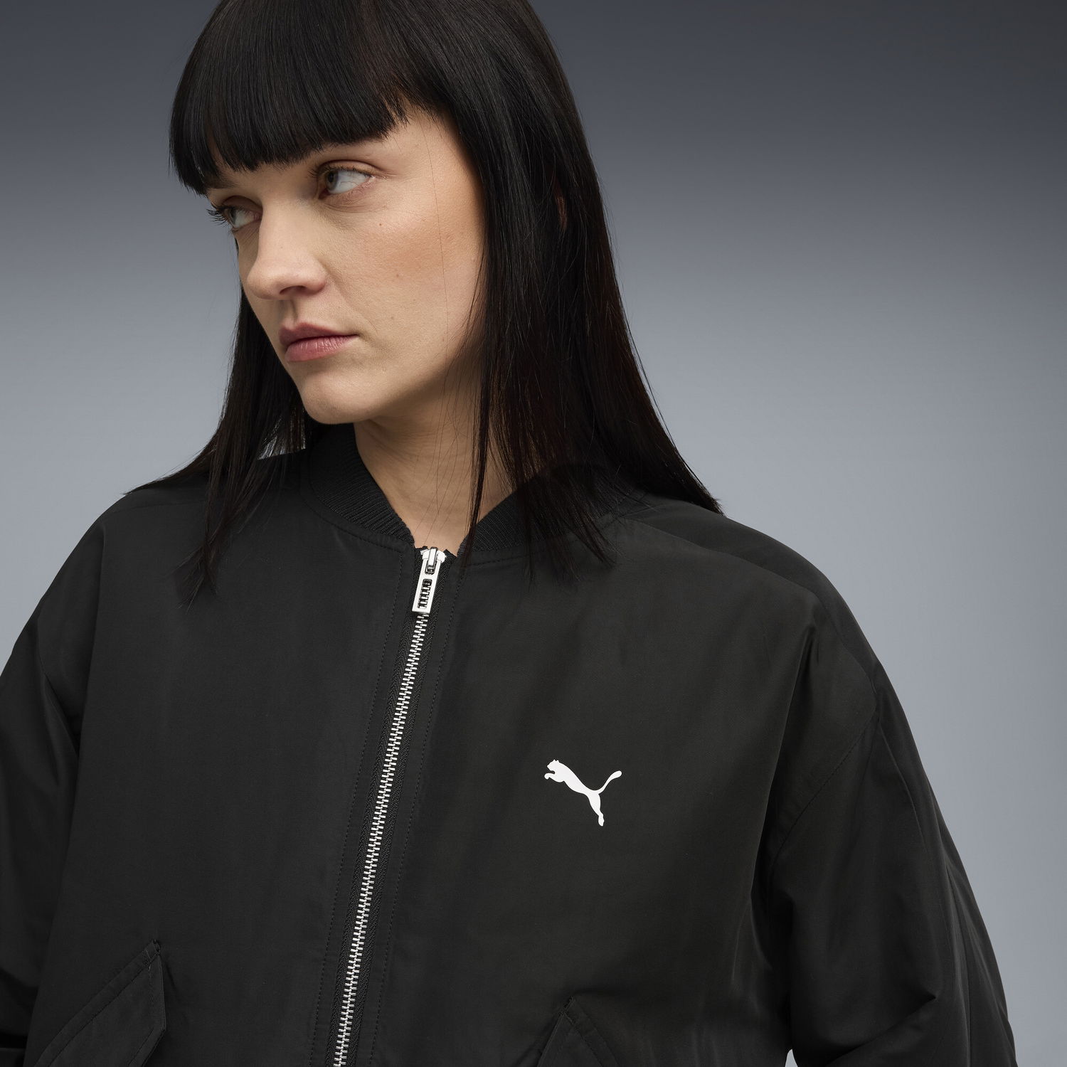 Bomber bunda Puma Women's T7 Satin Bomber Jacket Čierna | 632168_01, 1