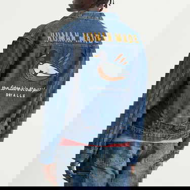 Bunda Human Made Human Made Future Denim Work Jacket, Size Large Modrá | HM30JK002-IND, 3