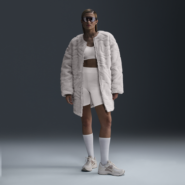 Kabáty Nike High Neck Fleece Jacket Hnedá | FV8025-104, 2