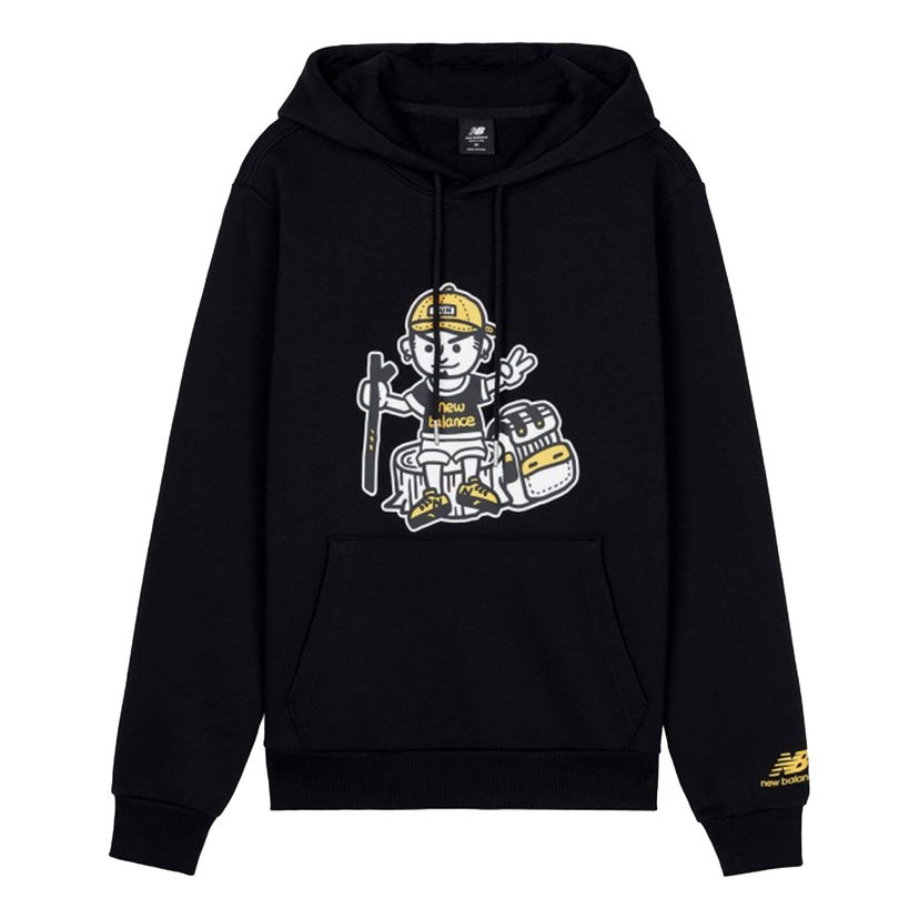 Mikina New Balance Hiking Graphic Hoodie Čierna | AMT03339-BK