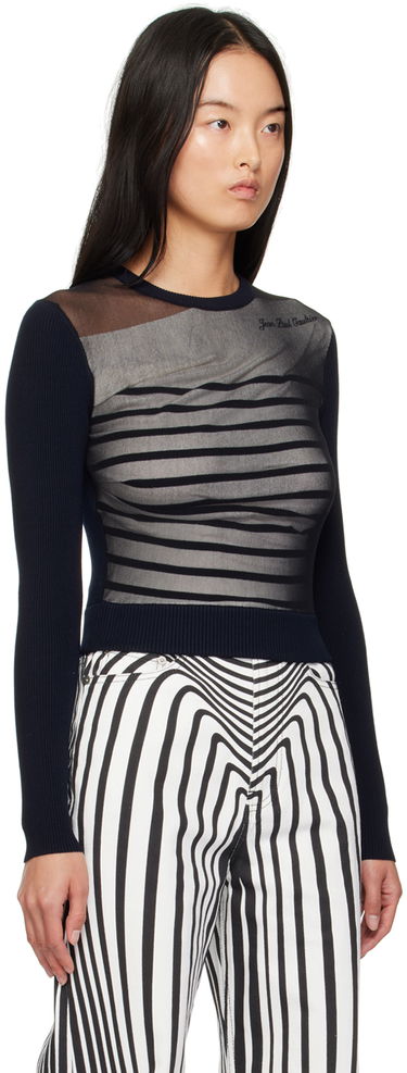 Tričko Jean Paul Gaultier Striped T-Shirt Navy | 24/30-F-PL067B-M064-590100, 1